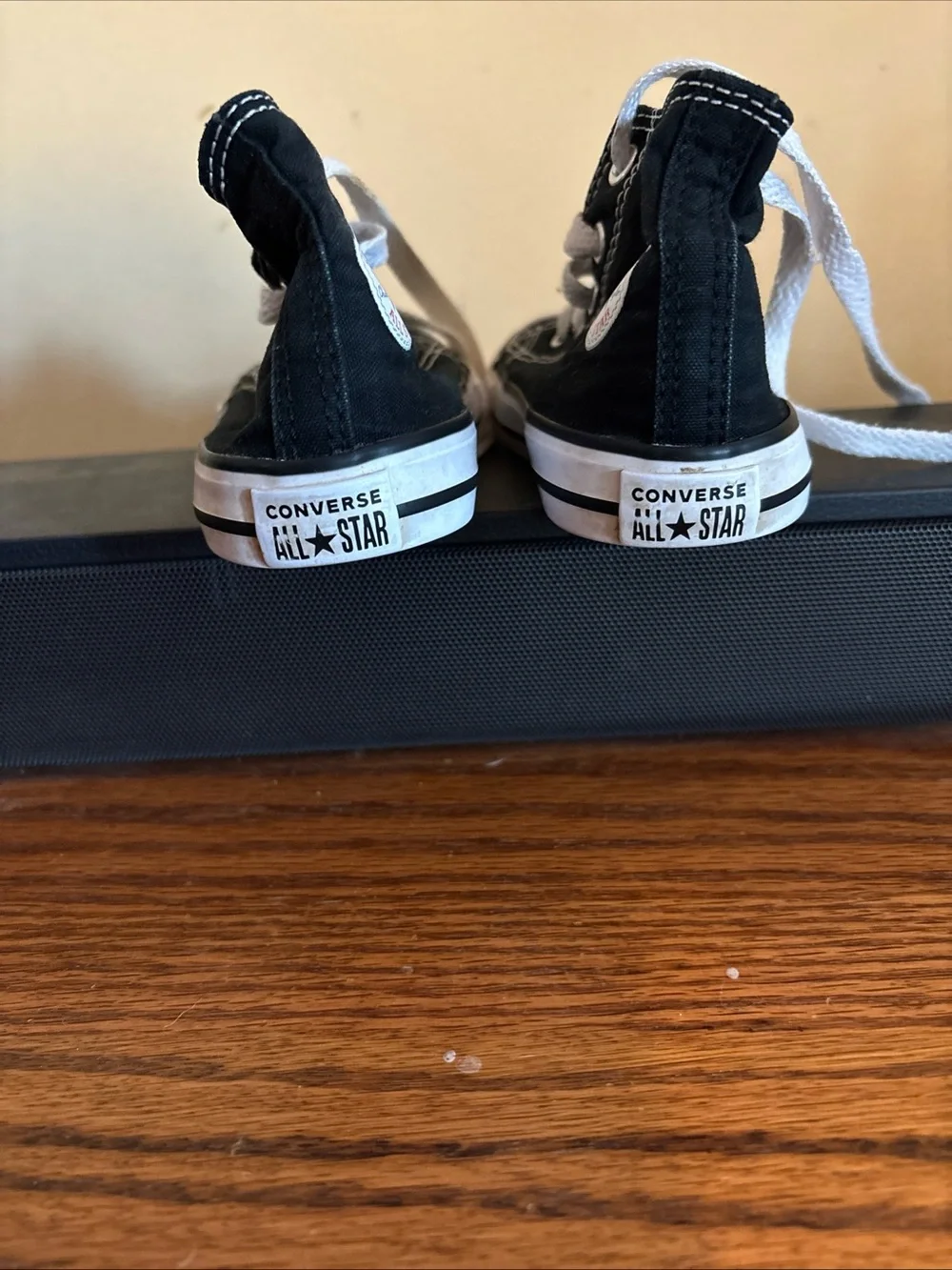 Converse Kids Black and White High Top Sneakers
